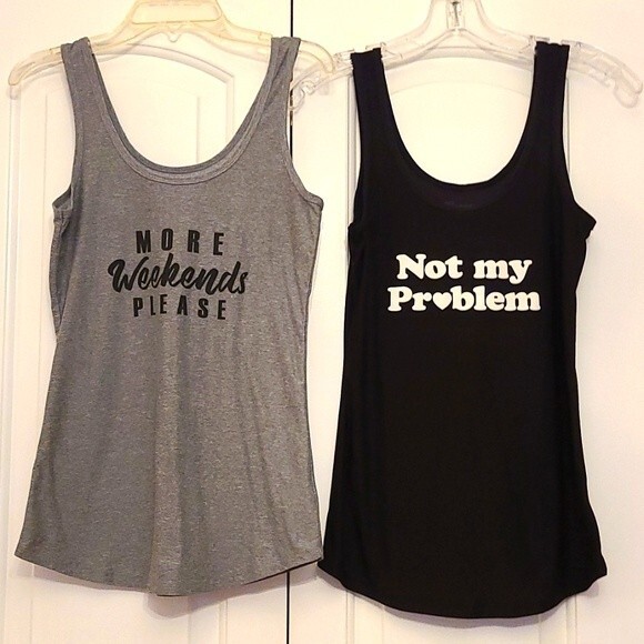 more weekend please Workout/Sports tank - Picture 1 of 6